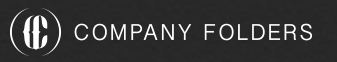 Company Folders brand logo with circular emblem and the wordmark.